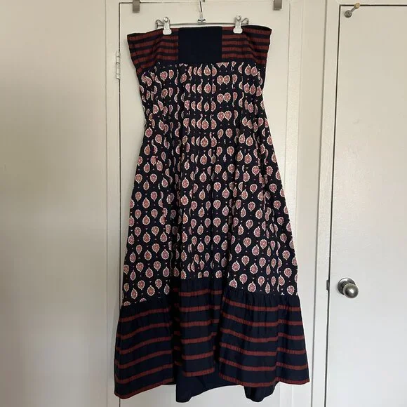 NWOT Anthropologie Zosime Halter Maxi Dress Boho 100% Cotton (Plus Size 18W) - Picture 11 of 11